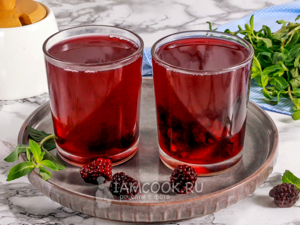 Компот из ежевики, рецепт с фото