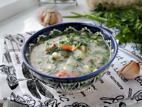 Лывжа из курицы со сметаной по-осетински, рецепт с фото