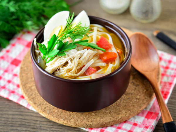 Суп с лапшой удон и курицей, рецепт с фото