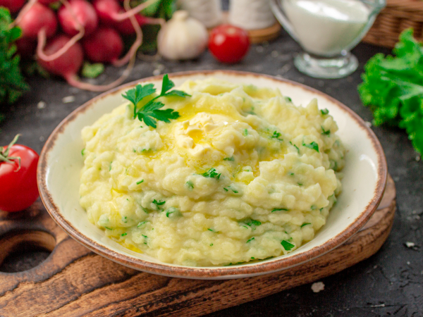 Картофельное пюре с зеленью, рецепт с фото