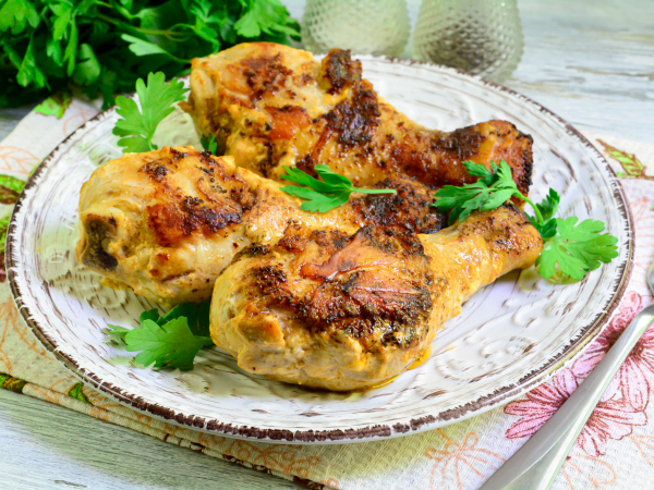 Куриные ножки в майонезе с чесноком на сковороде, рецепт с фото