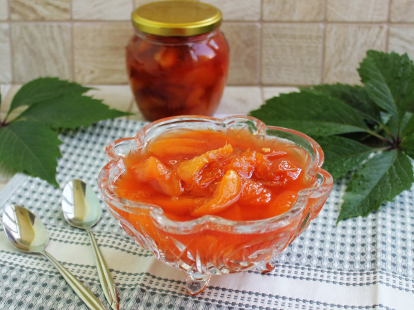 Варенье из абрикосов и персиков, рецепт с фото