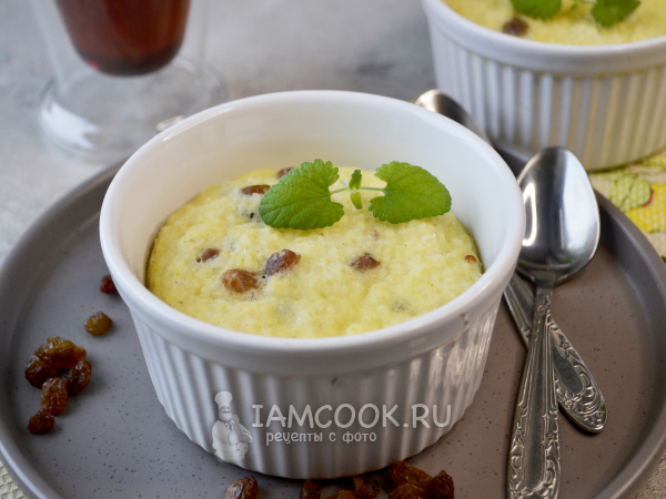 Пудинг из пшенной каши, рецепт с фото