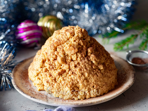 Торт «Муравьиная горка» со сгущенкой (классический рецепт), рецепт с фото