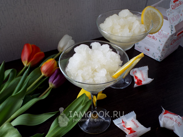 Лимонная гранита, рецепт с фото