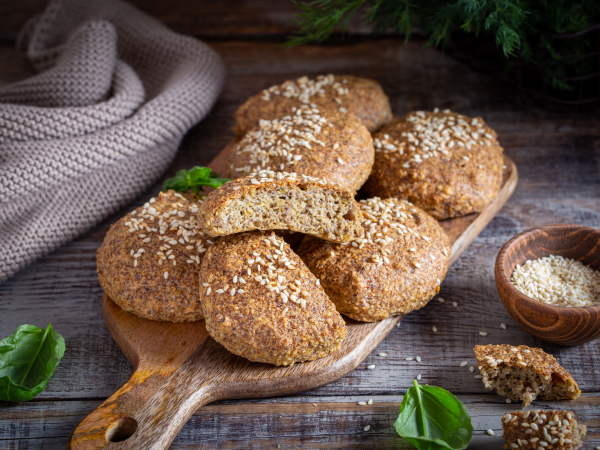 Кето булочки из миндальной муки, рецепт с фото