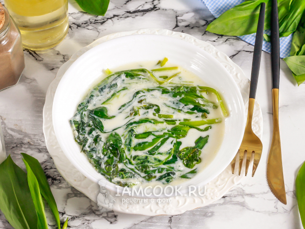 Черемша с молоком по-ингушски, рецепт с фото