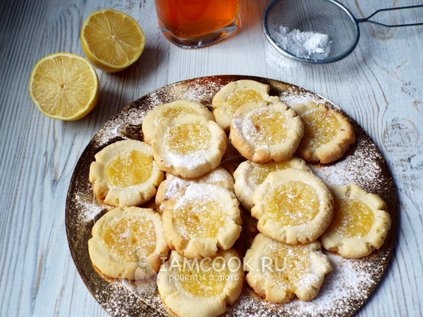 Печенье с лимонным курдом, рецепт с фото