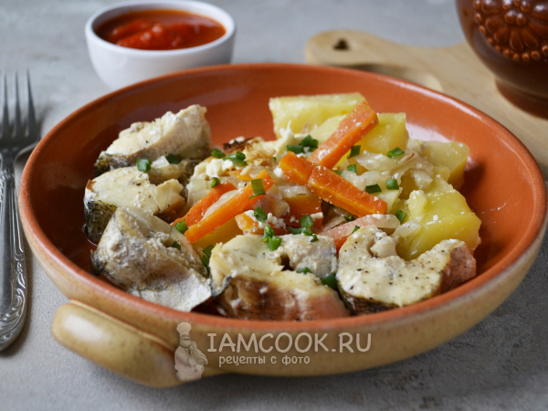 Щука в горшочке, рецепт с фото