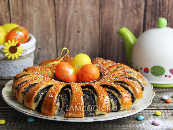 Пасхальный калач, рецепт с фото