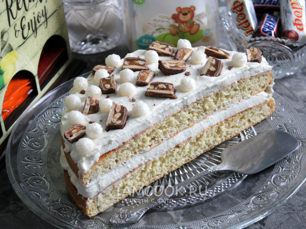 Творожный торт со сгущенкой, рецепт с фото