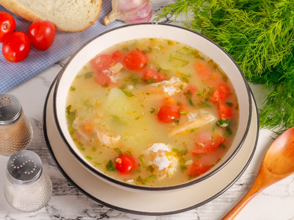 Уха из форели с пшеном, рецепт с фото