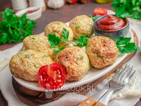 Куриные котлеты с цветной капустой в духовке, рецепт с фото