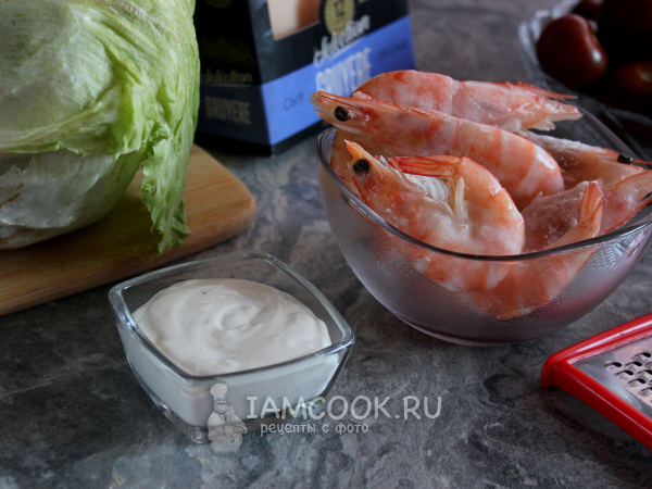 Соус для салата «Цезарь» с креветками, рецепт с фото