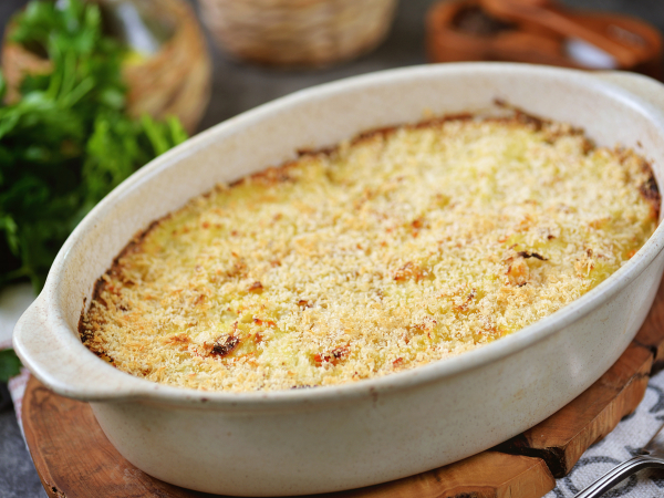 Постная запеканка из цветной капусты, рецепт с фото