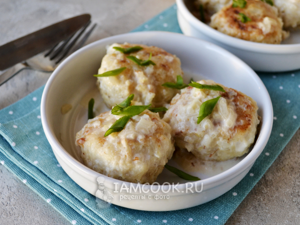 Рыбные тефтели в сливочном соусе, рецепт с фото
