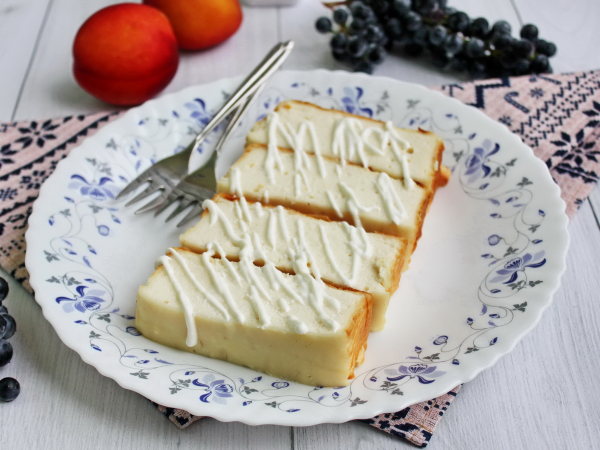 Творожная запеканка с йогуртом, рецепт с фото