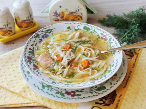 Суп с жареной свининой, рецепт с фото