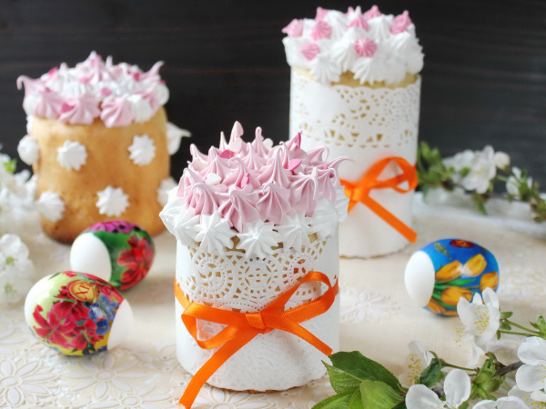 Красивые куличи на Пасху, рецепт с фото