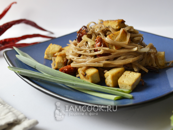 Макароны с тофу, рецепт с фото
