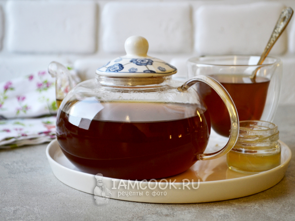 Чай с куркумой, имбирем и корицей, рецепт с фото