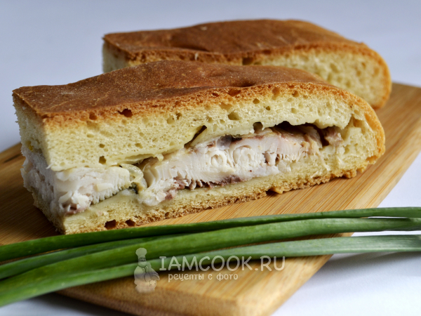 Рыбный пирог из теста на маргарине, рецепт с фото