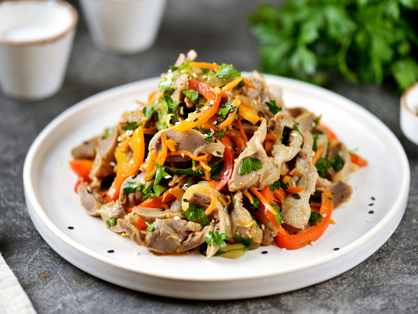 Куриные желудки, маринованные в соевом соусе, рецепт с фото