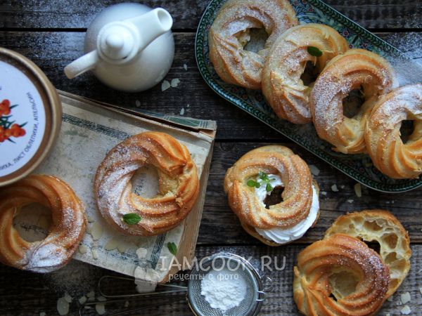 Заварные калачи, рецепт с фото