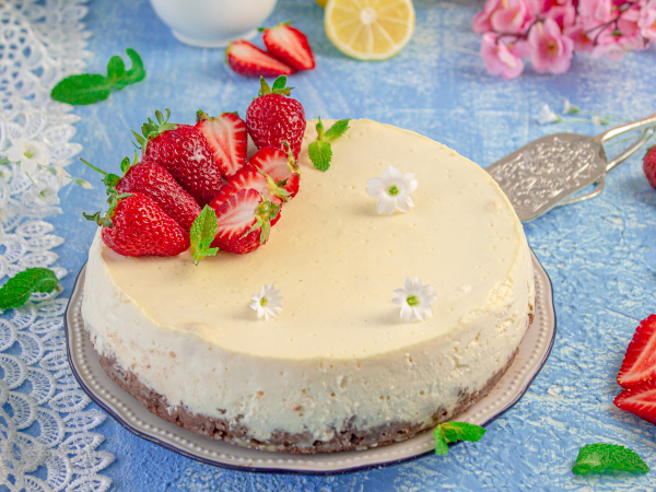 Чизкейк с рикоттой и печеньем с выпечкой, рецепт с фото