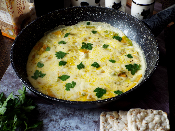 Омлет с тыквой, рецепт с фото