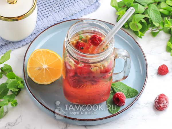 Лимонад «Малина-Маракуйя», рецепт с фото