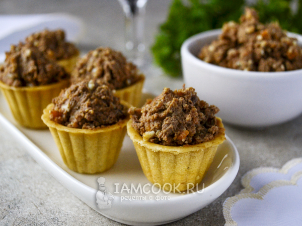 Паштет из куриной печени и сердечек, рецепт с фото
