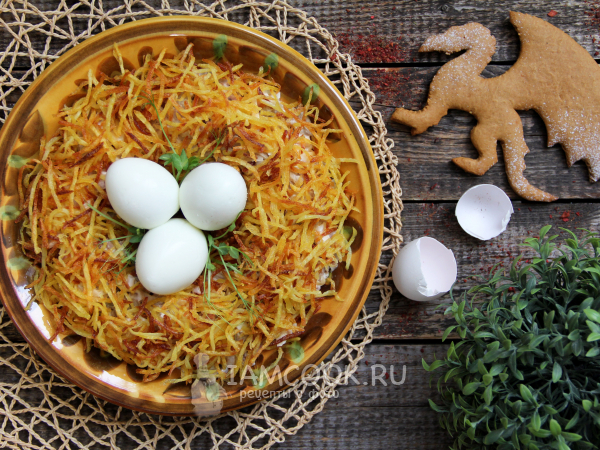 Салат «Гнездо дракона», рецепт с фото