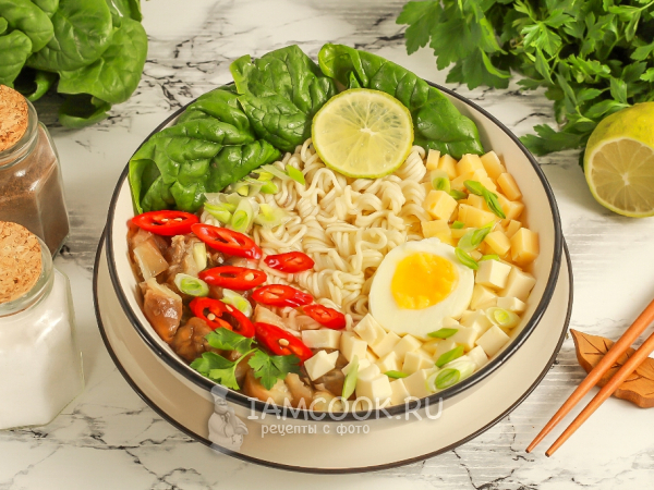 Рамен с сыром, рецепт с фото