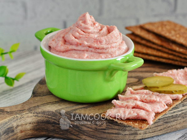 Паштет колбасный (из колбасы), рецепт с фото