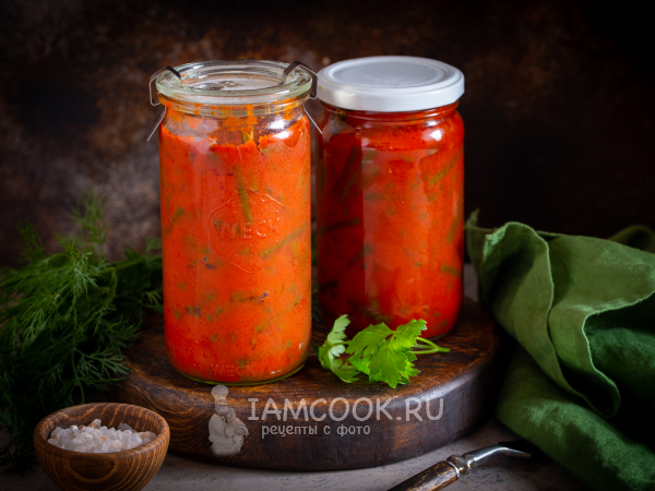 Лечо из чесночных стрелок на зиму, рецепт с фото