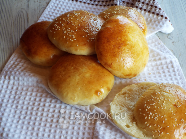 Булочки для бургеров как в Макдональдсе, рецепт с фото