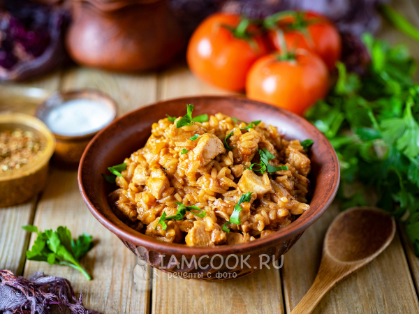 Рис с курицей в мультиварке Редмонд, рецепт с фото