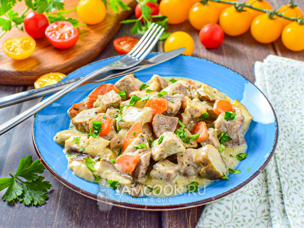 Бланкет из телятины, рецепт с фото