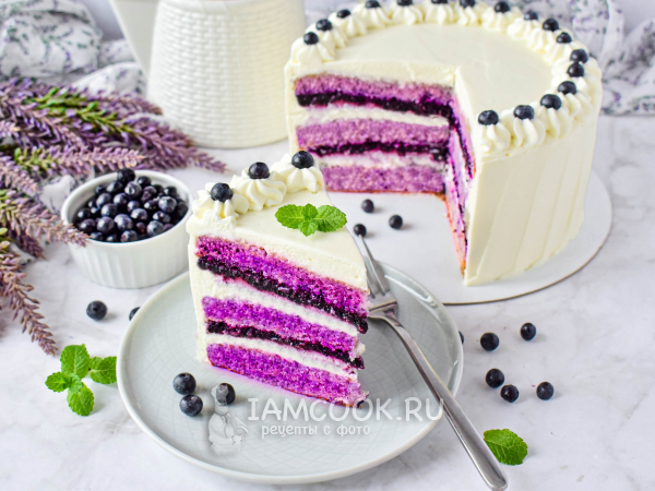 Лавандовый торт, рецепт с фото