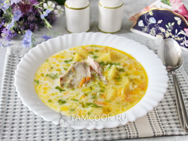 Сливочный суп с индейкой, рецепт с фото