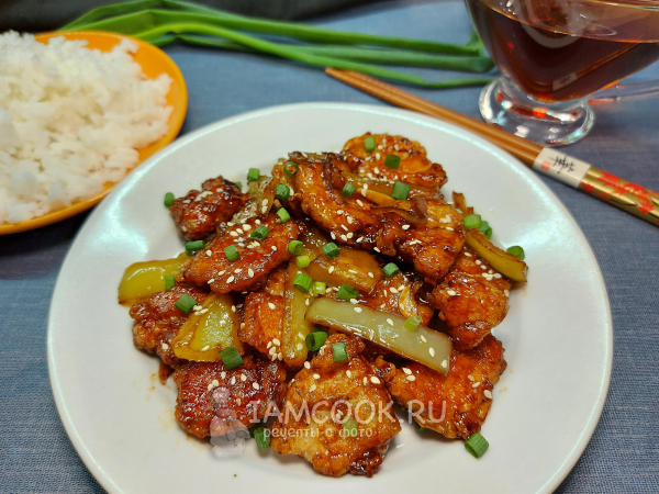 Курица в устричном соусе , рецепт с фото