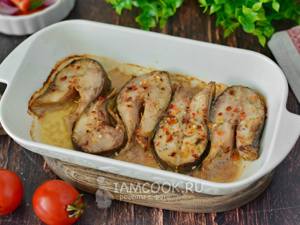 Терпуг кусочками в духовке, рецепт с фото