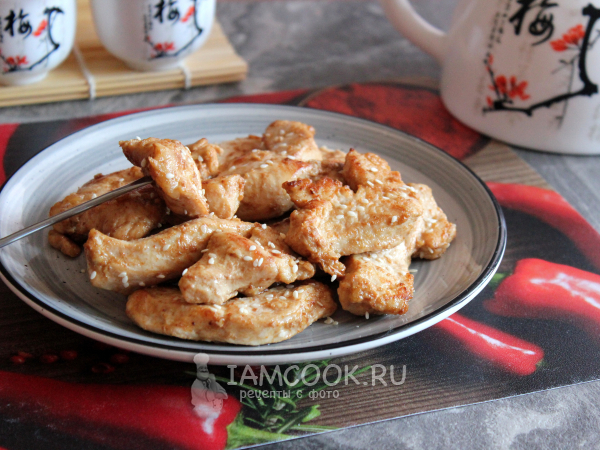 «Мясо дракона» (из куриного филе), рецепт с фото