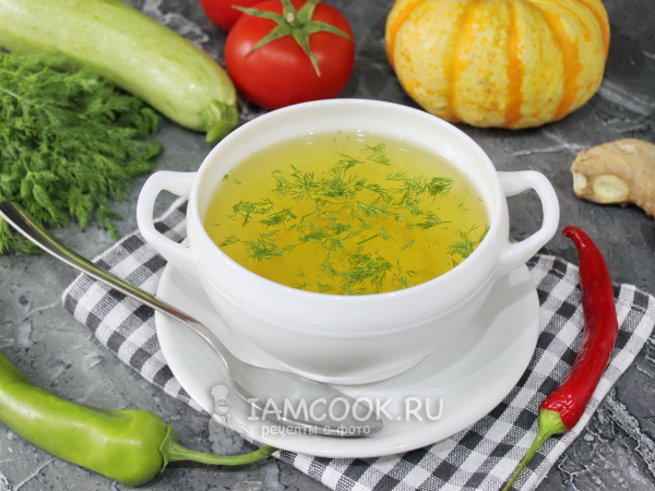 Овощной бульон, рецепт с фото