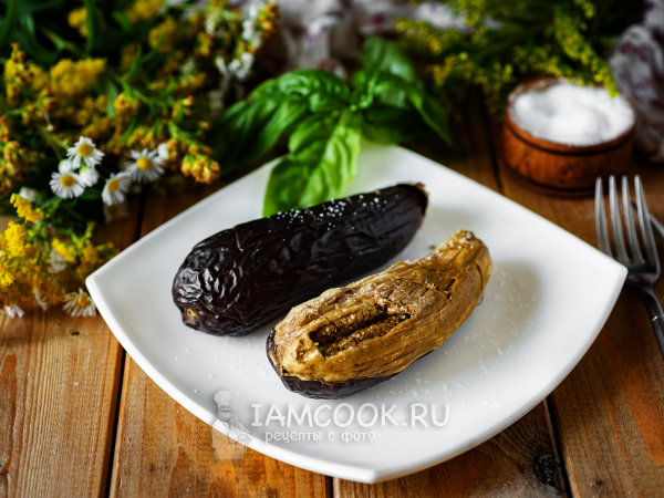 Баклажаны в аэрогриле целиком, рецепт с фото