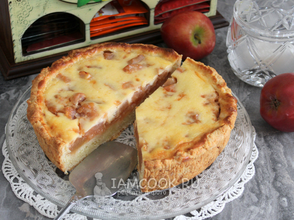 Цветаевский пирог с яблоками из компота, рецепт с фото
