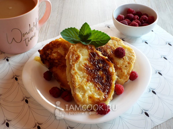 Гренки со сгущёнкой, рецепт с фото