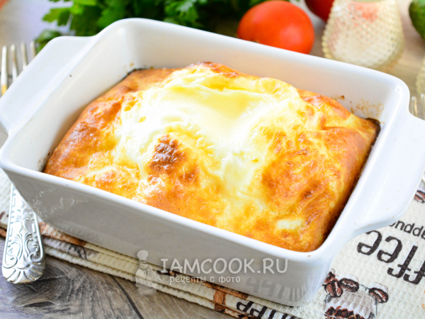 Омлет с манкой и молоком (пышный, несладкий), рецепт с фото