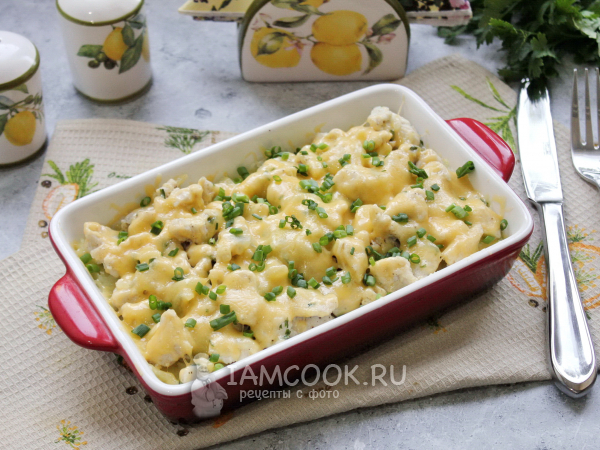 Курица в картофельном пюре в духовке, рецепт с фото